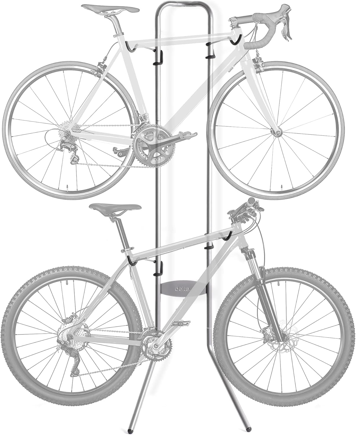 Vertical Bike Stand, Freestanding Bike Rack Garage Storage with Adjustable Height for Wheels up to 29 inches, Space-Saving Indoor Bicycle Stand for Garage and Apartment, Upright Bike Holder for MTB Road Bike